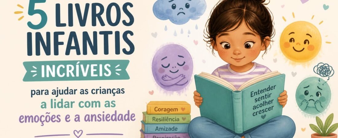 5 Livros Infantis Incríveis Para Ajudar as Crianças a Lidarem Com Emoções e Ansiedade