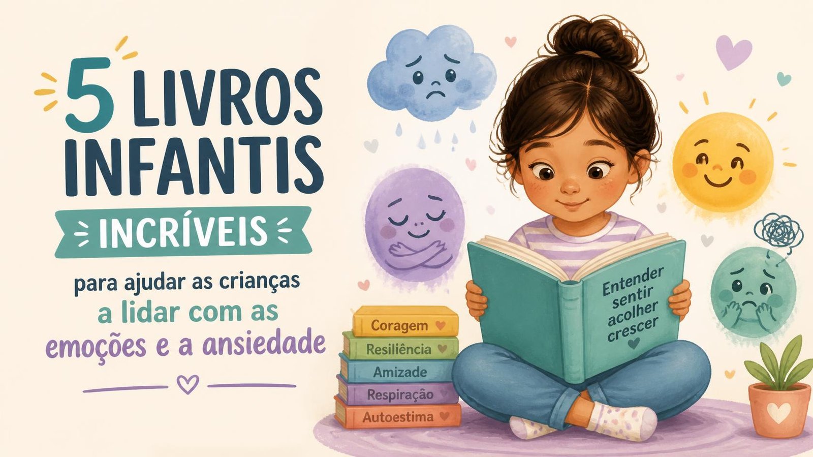 5 Livros Infantis Incríveis Para Ajudar as Crianças a Lidarem Com Emoções e Ansiedade