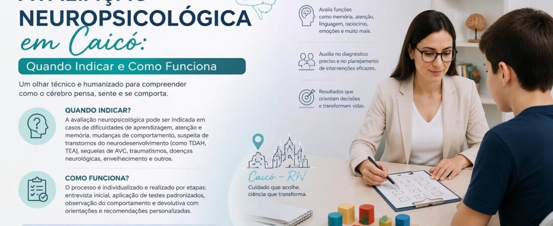Avaliação Neuropsicológica em Caicó: Quando Indicar e Como Funciona?