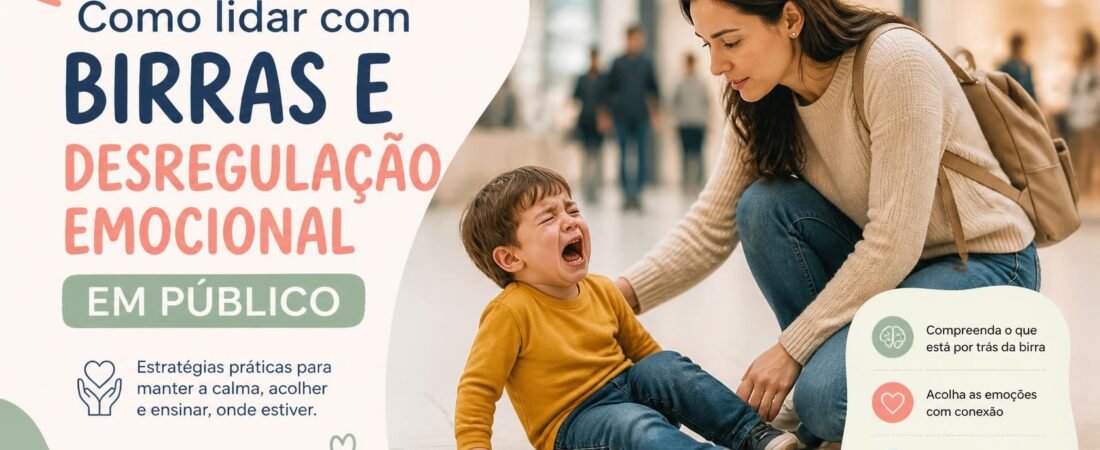 Como Lidar com Crises de Birra e Desregulação Emocional em Público