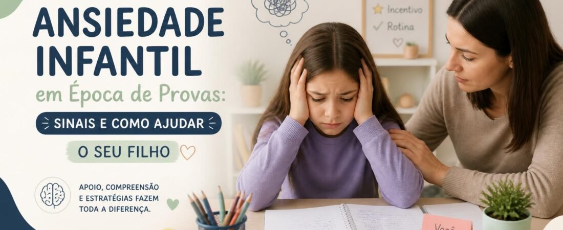 Ansiedade Infantil em Época de Provas: Sinais e Como Ajudar o Seu Filho