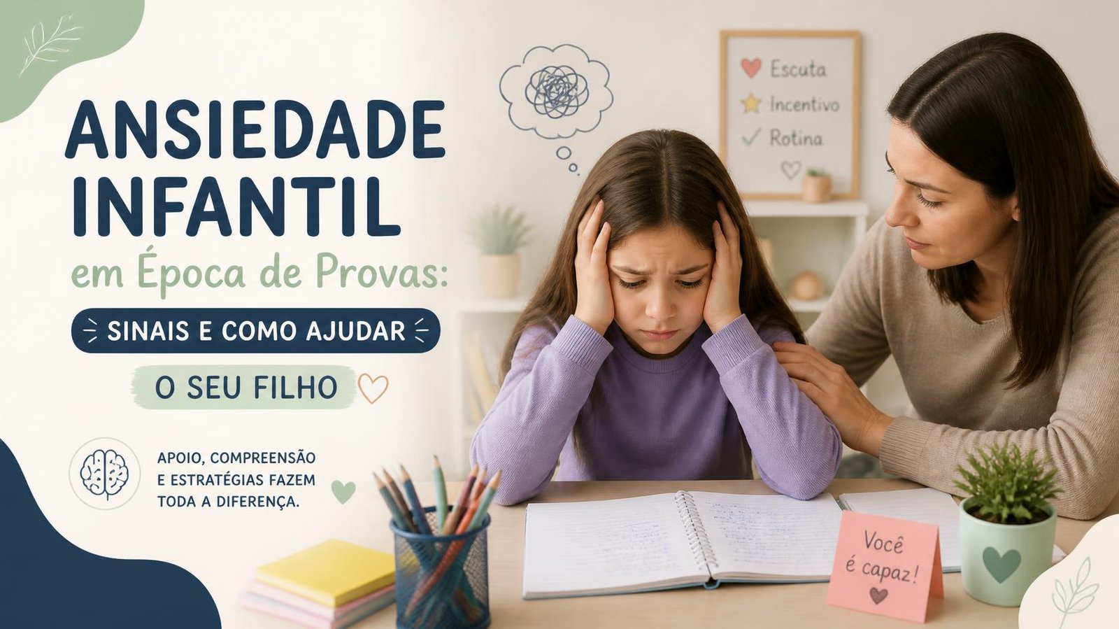 Ansiedade Infantil em Época de Provas: Sinais e Como Ajudar o Seu Filho