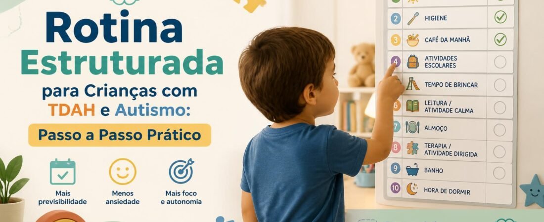 Rotina Estruturada para Crianças com TDAH e Autismo: Passo a Passo Prático