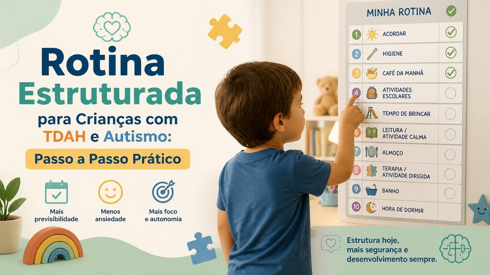 Rotina Estruturada para Crianças com TDAH e Autismo: Passo a Passo Prático