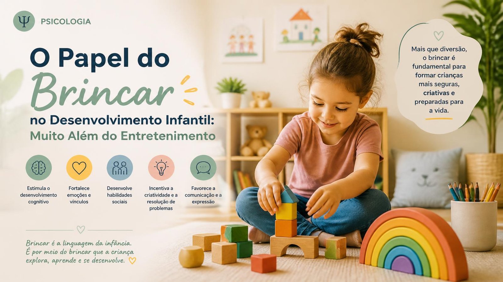 O Papel do Brincar no Desenvolvimento Infantil: Muito Além do Entretenimento