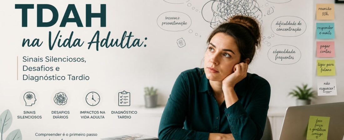 TDAH na Vida Adulta: Sinais Silenciosos, Desafios e Diagnóstico Tardio